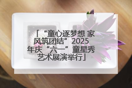 “童心逐梦想 家风筑团结”2025年庆“六一”童星秀艺术展演举行