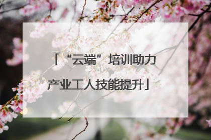 “云端”培训助力产业工人技能提升