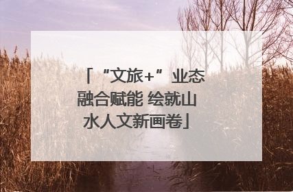 “文旅+”业态融合赋能 绘就山水人文新画卷