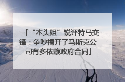 “木头姐”锐评特马交锋：争吵揭开了马斯克公司有多依赖政府合同