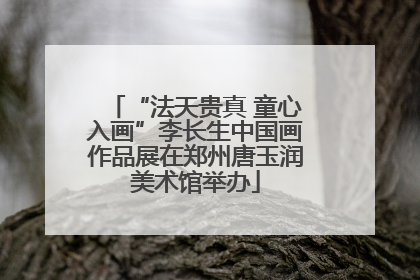 “法天贵真 童心入画”李长生中国画作品展在郑州唐玉润美术馆举办