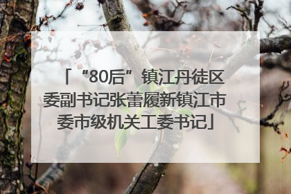 “80后”镇江丹徒区委副书记张蕾履新镇江市委市级机关工委书记