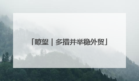 瞭望｜多措并举稳外贸