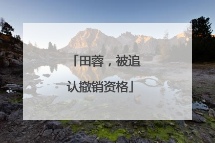 田蓉，被追认撤销资格