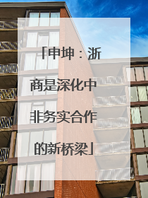 申坤：浙商是深化中非务实合作的新桥梁