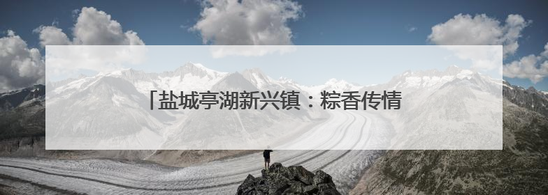 盐城亭湖新兴镇：粽香传情迎佳节 文明新风润乡村