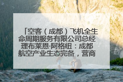 空客（成都）飞机全生命周期服务有限公司总经理布莱恩·阿格纽：成都航空产业生态完备，营商环境优势显著