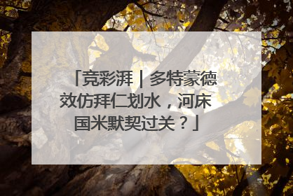 竞彩湃｜多特蒙德效仿拜仁划水，河床国米默契过关？