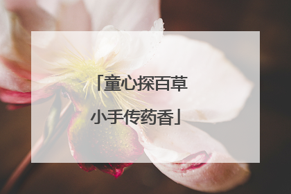 童心探百草 小手传药香