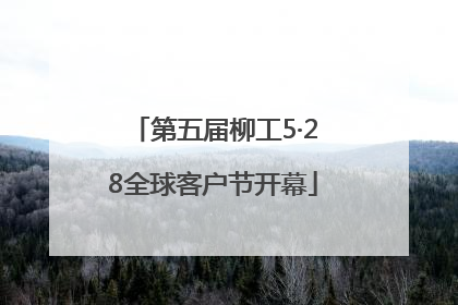第五届柳工5·28全球客户节开幕