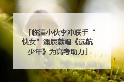 临潼小伙李冲联手“快女”潘辰献唱《远航少年》为高考助力