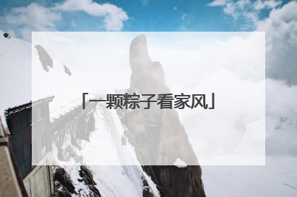 一颗粽子看家风