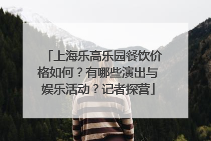 上海乐高乐园餐饮价格如何?有哪些演出与娱乐活动?记者探营