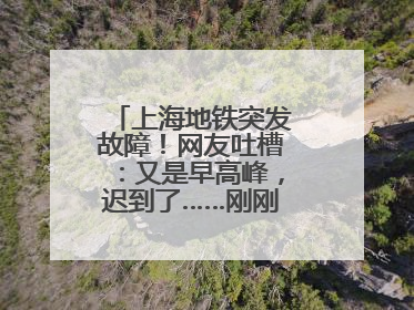上海地铁突发故障！网友吐槽：又是早高峰，迟到了……刚刚，官方致歉→