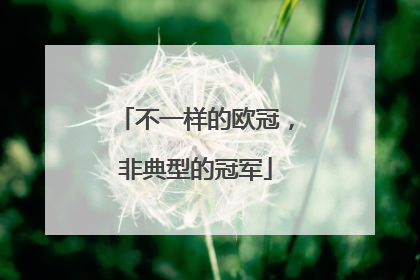 不一样的欧冠，非典型的冠军