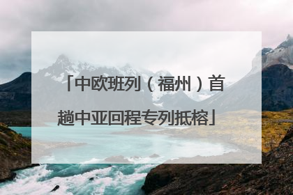 中欧班列（福州）首趟中亚回程专列抵榕