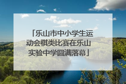 乐山市中小学生运动会棋类比赛在乐山实验中学圆满落幕