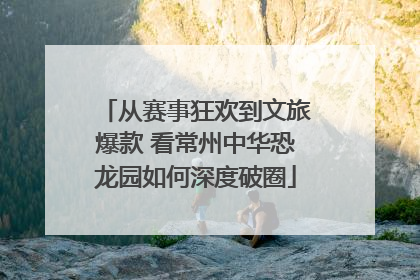 从赛事狂欢到文旅爆款 看常州中华恐龙园如何深度破圈