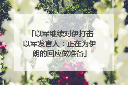 以军继续对伊打击 以军发言人：正在为伊朗的回应做准备
