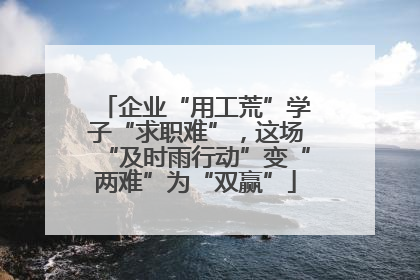 企业“用工荒”学子“求职难”，这场“及时雨行动”变“两难”为“双赢”