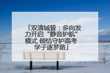 双清城管：多向发力开启“静音护航”模式 倾情守护高考学子逐梦路