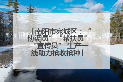 南阳市宛城区：“协调员”“帮扶员”“宣传员” 生产一线助力抢收抢种