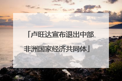 卢旺达宣布退出中部非洲国家经济共同体