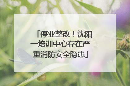 停业整改！沈阳一培训中心存在严重消防安全隐患