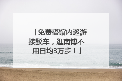 免费搭馆内巡游接驳车，逛南博不用日均3万步！