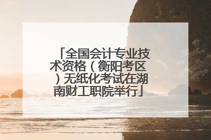 全国会计专业技术资格（衡阳考区）无纸化考试在湖南财工职院举行