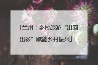 兰州：乡村旅游“出圈出彩”赋能乡村振兴