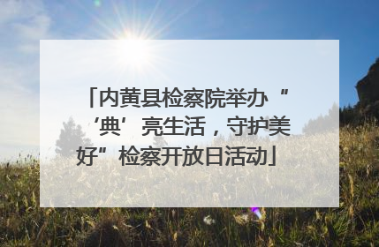 内黄县检察院举办“‘典’亮生活，守护美好”检察开放日活动