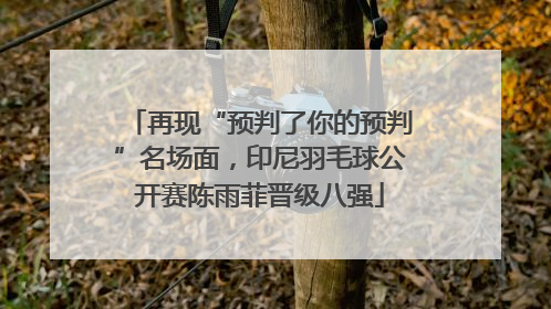 再现“预判了你的预判”名场面，印尼羽毛球公开赛陈雨菲晋级八强