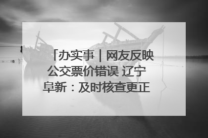 办实事｜网友反映公交票价错误 辽宁阜新：及时核查更正 加强实时巡检