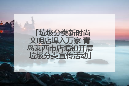 垃圾分类新时尚 文明店埠入万家 青岛莱西市店埠镇开展垃圾分类宣传活动