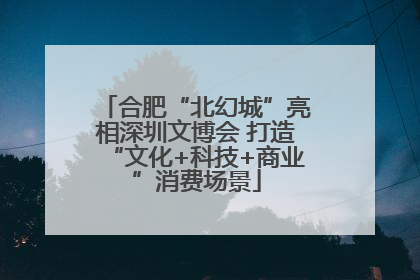合肥“北幻城”亮相深圳文博会 打造“文化+科技+商业”消费场景