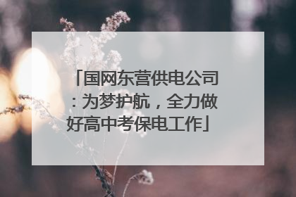 国网东营供电公司：为梦护航，全力做好高中考保电工作