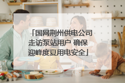 国网荆州供电公司走访泵站用户 确保迎峰度夏用电安全
