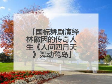 国标舞剧演绎林徽因的传奇人生《人间四月天》舞动鹭岛