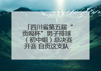 四川省第五届“贡嘎杯”男子排球（初中组）总决赛开赛 自贡这支队伍打进半决赛