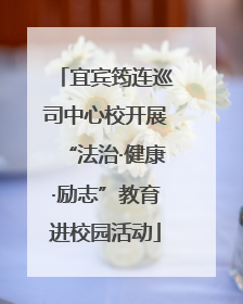 宜宾筠连巡司中心校开展“法治·健康·励志”教育进校园活动