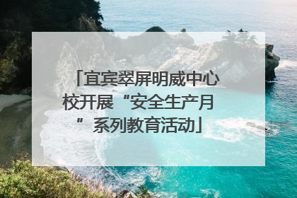 宜宾翠屏明威中心校开展“安全生产月”系列教育活动