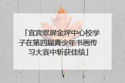 宜宾翠屏金坪中心校学子在第四届青少年书画传习大赛中斩获佳绩