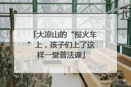 大凉山的“慢火车”上，孩子们上了这样一堂普法课