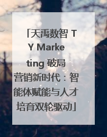 天禹数智 TY Marketing 破局营销新时代：智能体赋能与人才培育双轮驱动