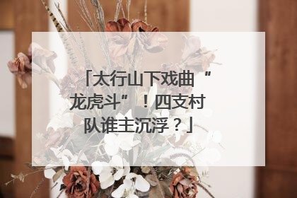 太行山下戏曲“龙虎斗”！四支村队谁主沉浮？