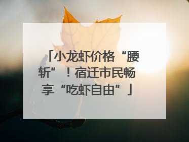 小龙虾价格“腰斩”！宿迁市民畅享“吃虾自由”