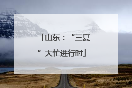 山东：“三夏”大忙进行时