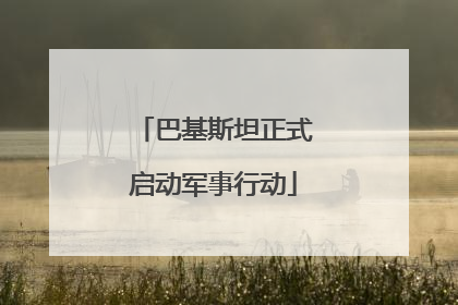 巴基斯坦正式启动军事行动