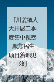川姜镇人大开展二季度集中视察 聚焦民生项目落地见效
